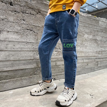 Korean Style Family Wear Jeans for Children