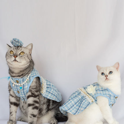 Classic Style Skirt with Headdress and Necklace for Pets