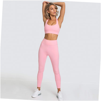Women's Sleeveless Fitness Yoga Clothing Set