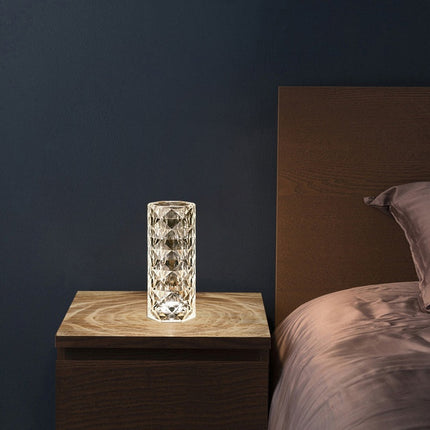 CrystalGlow 16 Color LED Touch Lamp