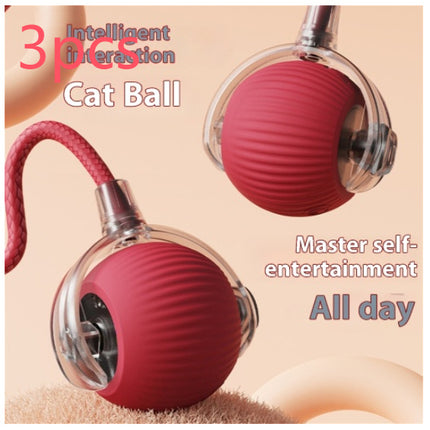 Electric Cat Toy Automatic Rolling Ball – Self-Entertainment with Bird Sound