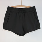 Women’s Nylon Solid Color Shorts