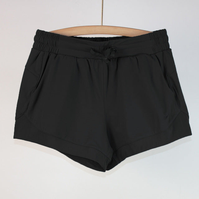 Women’s Nylon Solid Color Shorts
