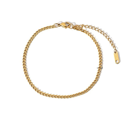 Geometric Titanium Steel Anklet