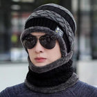 Winter Warm Hat & Scarf Set – Windproof Dome Beanie with Neck Protection (Unisex)