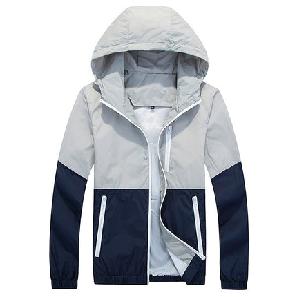 Men’s Lightweight Hooded Sports Jacket – Spring & Autumn