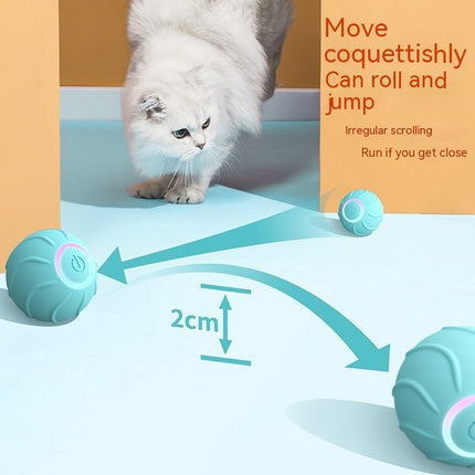 Smart Cat Interactive Rolling Ball – USB Rechargeable Automatic Bouncing Toy