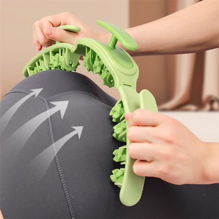 Multifunctional Body Massage Roller – Waist, Thigh & Leg Toning Tool