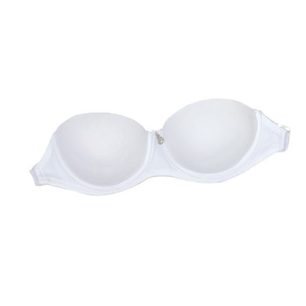 Detachable Strap Bra with Steel Ring and Top Thin Bottom Thick Mold Cup
