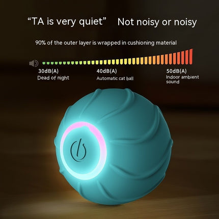 Smart Cat Interactive Rolling Ball – USB Rechargeable Automatic Bouncing Toy