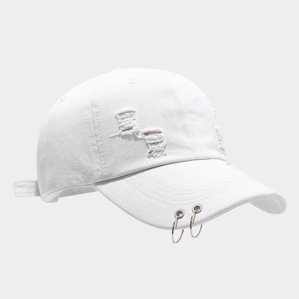 Adjustable Denim Sunshade Cap with Dome Crown