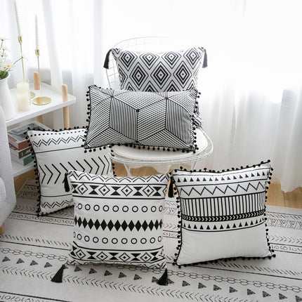 Bohemian Throw Pillow Cover – Decorative Cushion Case for Living Room