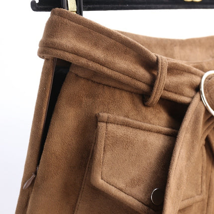Women’s Suede Slim Shorts