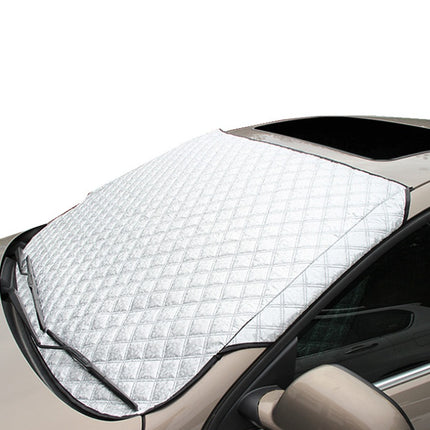 Universal Car Windshield Snow & Frost Cover – Anti-Theft Aluminized Winter Shield