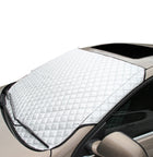 Universal Car Windshield Snow & Frost Cover – Anti-Theft Aluminized Winter Shield