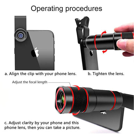20X Mobile Phone Telescope Lens – Long-Range Zoom Lens for Smartphones