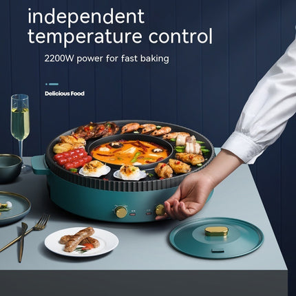 Multifunctional Hot Pot & BBQ One-Piece Cooker – Medium Electric Grill & Shabu Pot (Model M2)