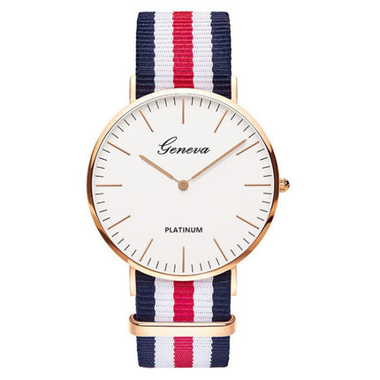 Korean Style Quartz Watch with World Time Function
