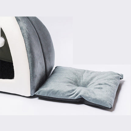 Rabbit Ear Mongolian Pet Nest – Soft Arctic Velvet Bed for Cats & Dogs