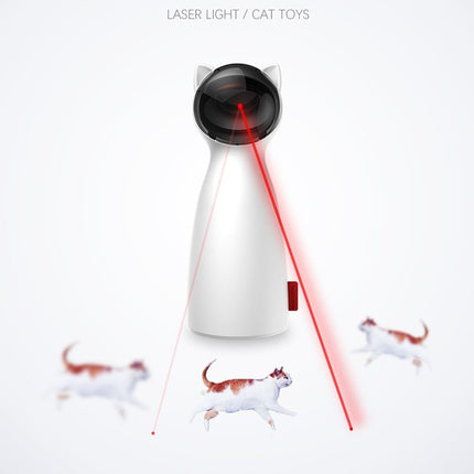 Smart Automatic Cat Laser Toy – Interactive Rotating Light with Handheld & Auto Modes