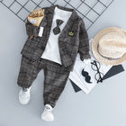 3-Piece Cotton Baby Set (T-shirt, Coat, Pants)