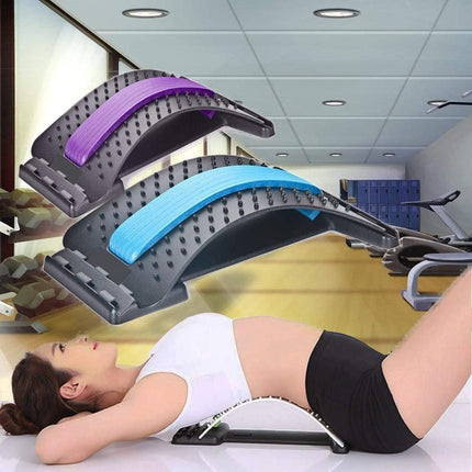Adjustable Magnetic Back Massager – Lumbar Stretcher & Pain Relief Device