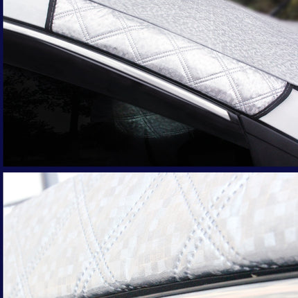 Universal Car Windshield Snow & Frost Cover – Anti-Theft Aluminized Winter Shield