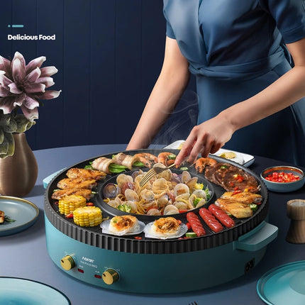 Multifunctional Hot Pot & BBQ One-Piece Cooker – Medium Electric Grill & Shabu Pot (Model M2)
