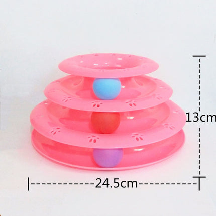 Cat Turntable Educational Interactive Toy – Spinning Play for Cats