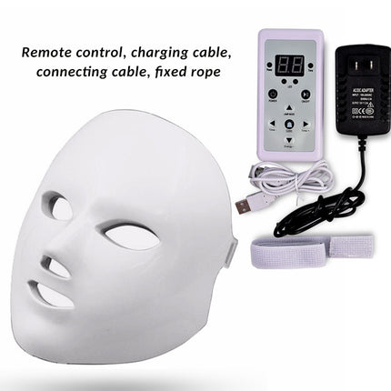 7-Color LED Light Therapy Mask – Facial Rejuvenation & Skincare Device for Anti-Aging, Acne, Whitening & Firming