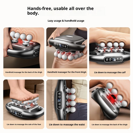 Handheld Deep Tissue Massage Gun – Multi-Gear LED Display Muscle Relaxation Device (6 / 8 / 16 Heads)