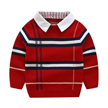 Cotton Pullover Sweater for Boys