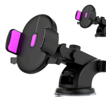 Car Phone Holder with Long Rod & Telescopic Arm – Suction Cup Dashboard Mount