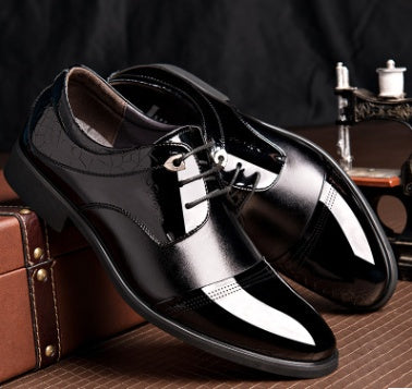Men’s Spring Business Dress Shoes – Fashion Lace-Up Formal Footwear