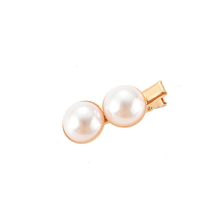 Alloy Hairpin with Flower and Pearl Accents