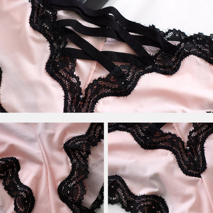 Ice Silk Lace Panties – Seamless Breathable Low-Waist Women’s Briefs