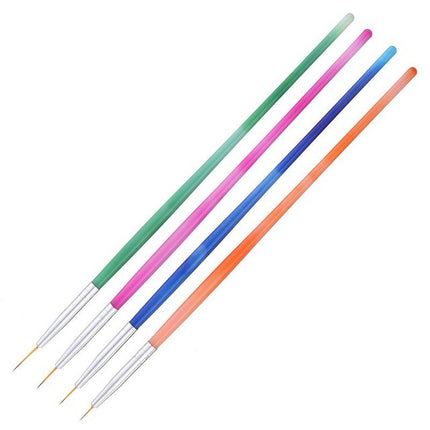 3 Pcs Nail Art Gel Drawing Brush Set – Detailing Tools for Gel Nail Polish