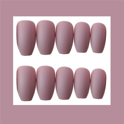 Wearable False Nails – Ballet White Gradient Nail Patch Set