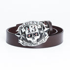 Coffee Belt Connecting Leather / 100cm