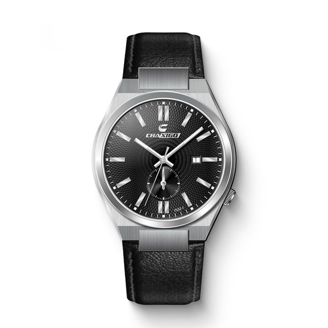 Men’s Stainless Steel Quartz Watch – Waterproof & Luminous with Calendar