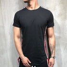 Men’s Cotton Blend Loose Striped T-Shirt – Summer Casual