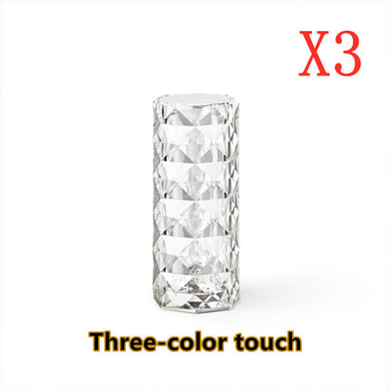 CrystalGlow 16 Color LED Touch Lamp