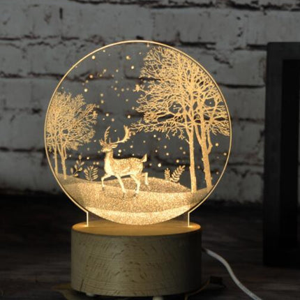 USB-Powered LED Night Light – Eye-Caring Acrylic Lamp with Remote Control