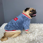 Casual Cotton Dog Shirt – Soft Blue Pet Clothing for Small to Large Dogs