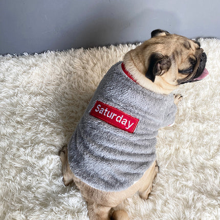 Casual Cotton Dog Shirt – Soft Blue Pet Clothing for Small to Large Dogs