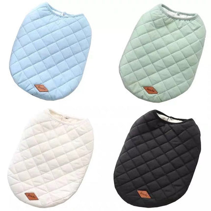 Winter Cotton Dog Vest – Soft Wool-Lined Double-Sided Coat (Unisex, European Style)