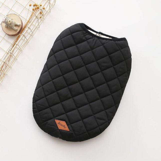 Winter Cotton Dog Vest – Soft Wool-Lined Double-Sided Coat (Unisex, European Style)