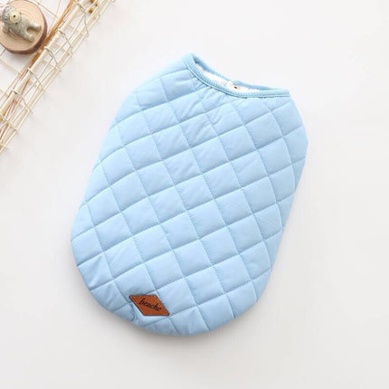 Winter Cotton Dog Vest – Soft Wool-Lined Double-Sided Coat (Unisex, European Style)