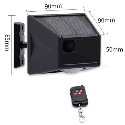 Solar Infrared Motion Sensor Alarm Lamp – IP65 LED Security Light with Remote Control