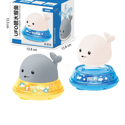 Water Spray Whale Bath Toy with Electric Lights and Music